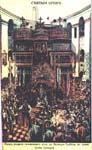 The Kuvuklia during litania of Holy Fire on a the picture of XIX c